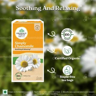 Organic India Simply Chamomile Caffeine Free Sachet 25